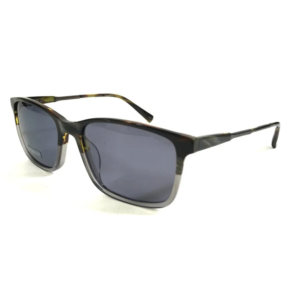 Ted Baker Sunglasses TMS093 OLI Olive Gray Horn Frames w/ Gray Polarized Lenses
